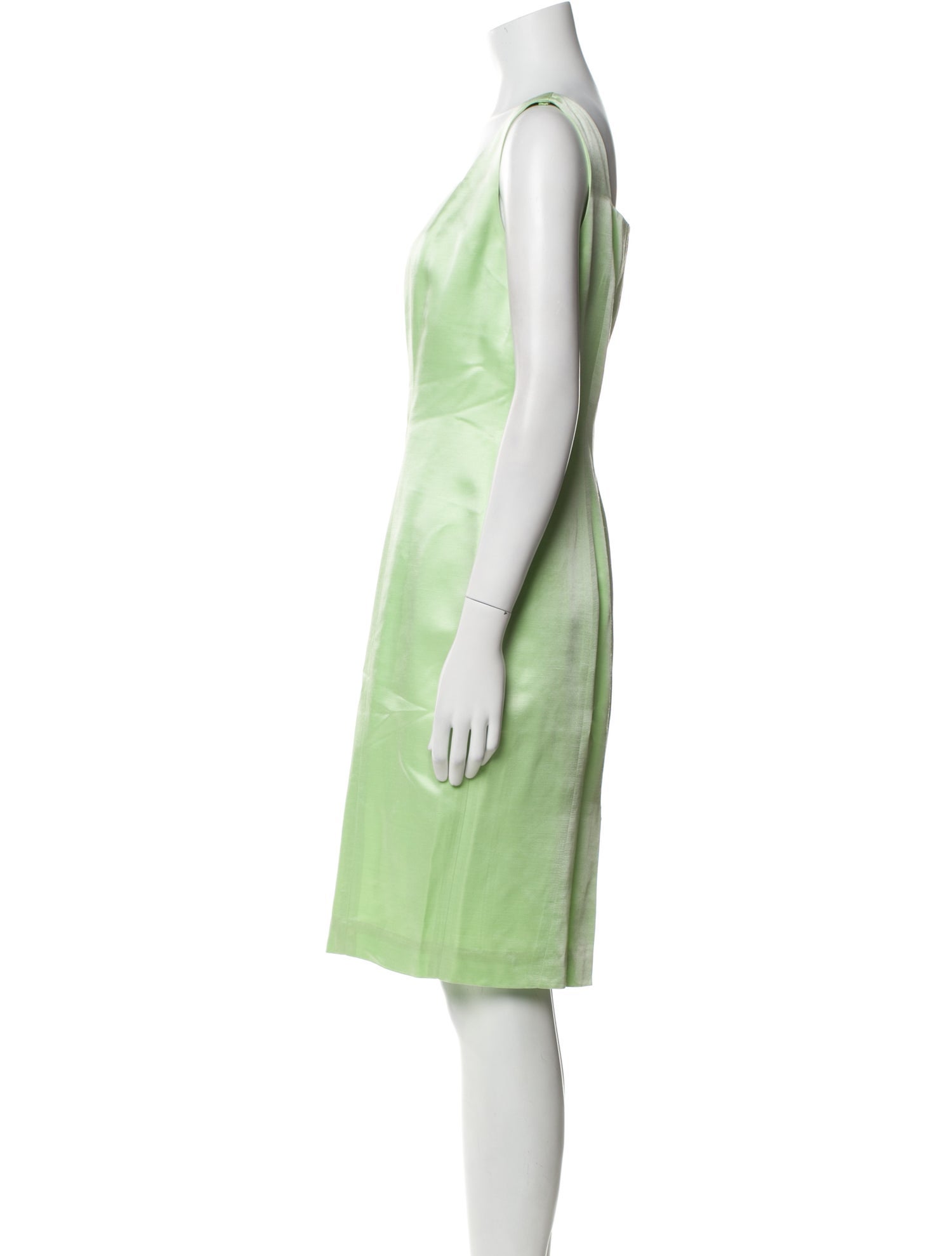 Christian Dior Square Neckline Knee-Length Dress