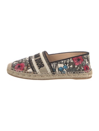 Christian Dior Canvas Floral Print Espadrilles
