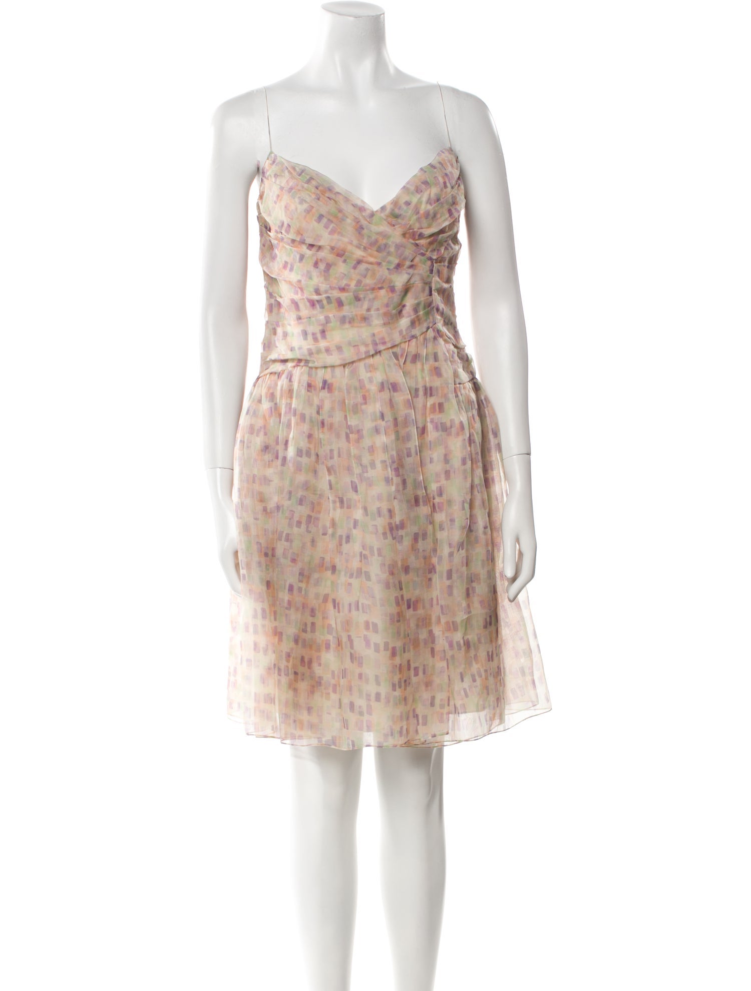 Christian Dior Printed Knee-Length Dress