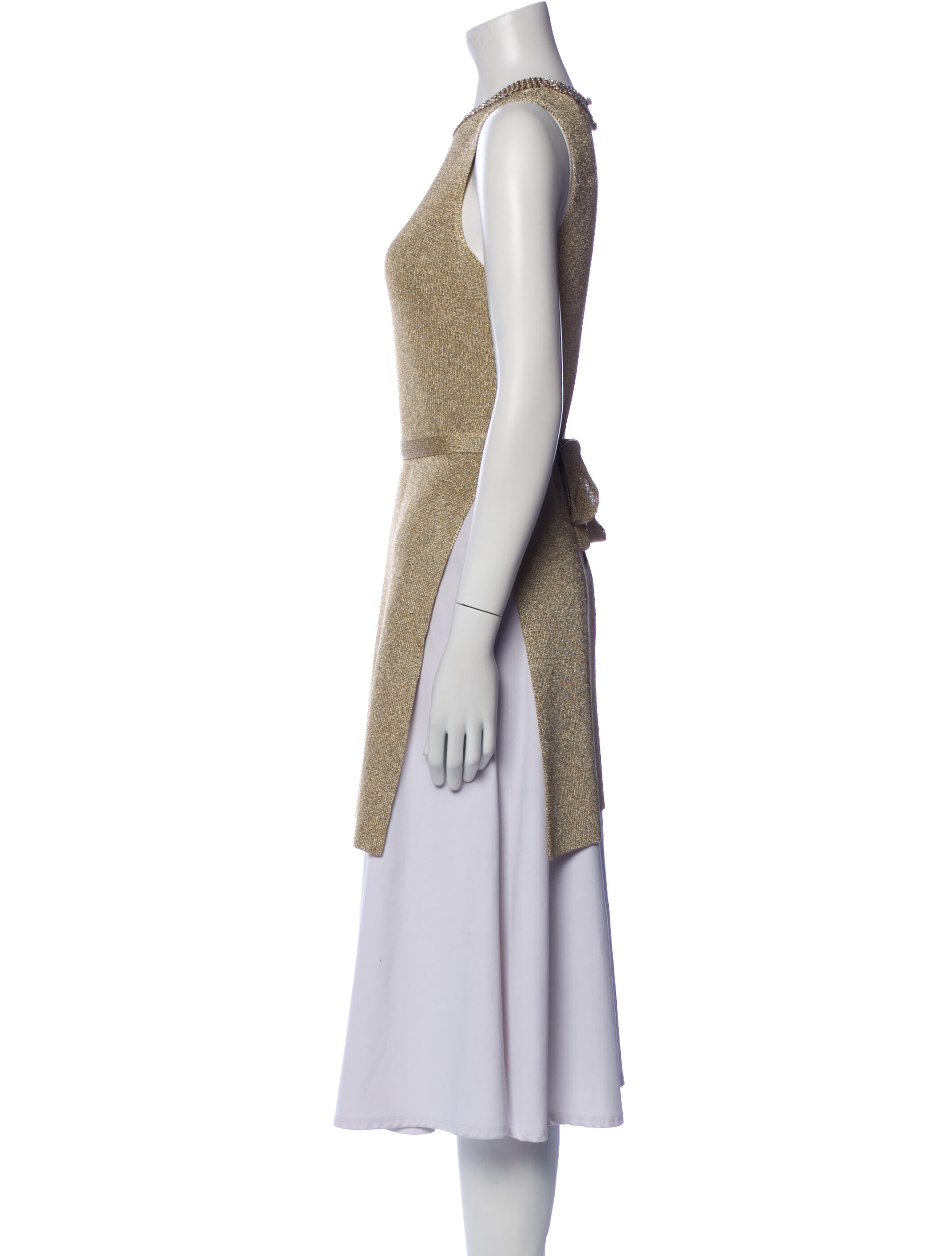 Christian Dior Crew Neck Sleeveless Tunic