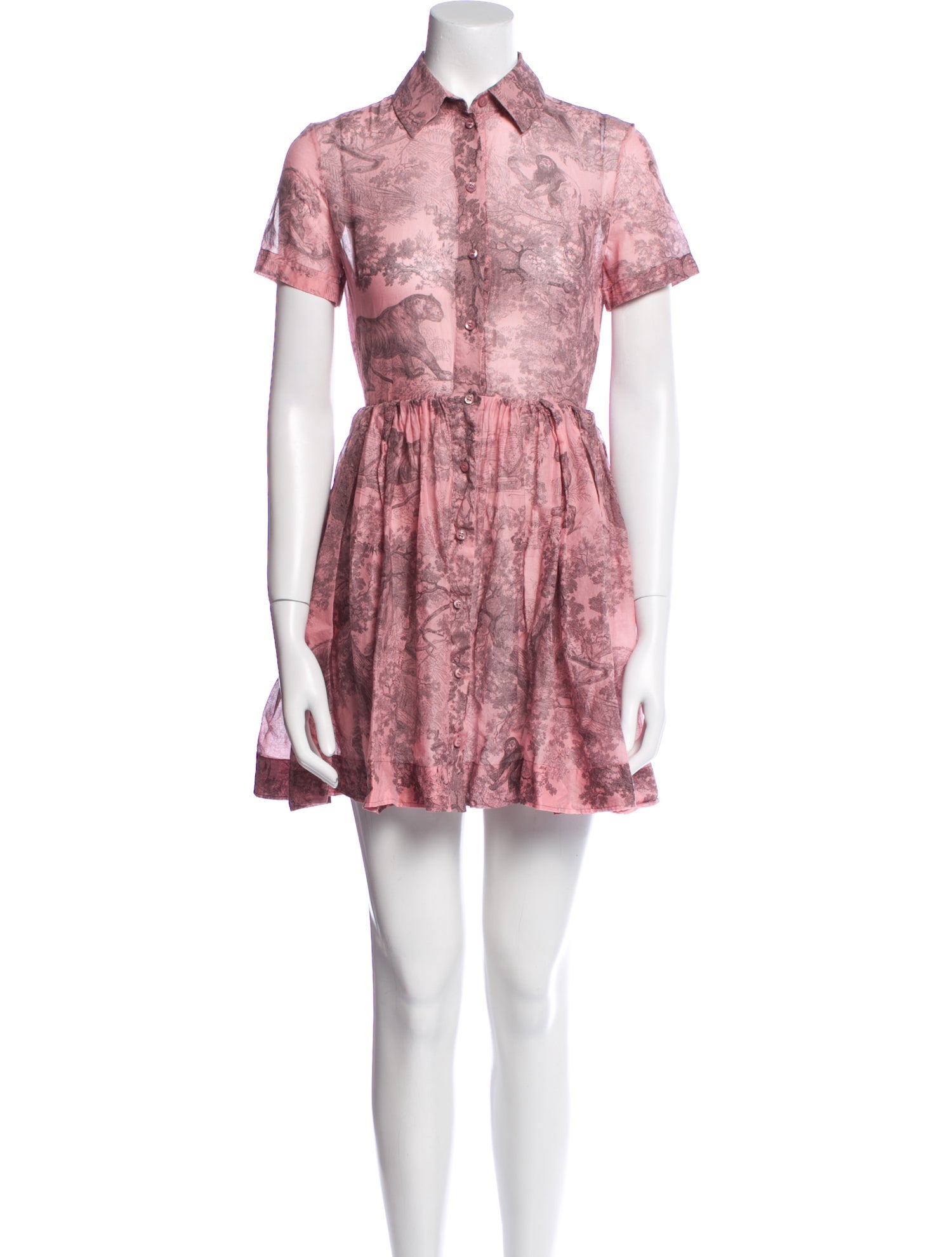 Christian Dior Graphic Print Mini Dress