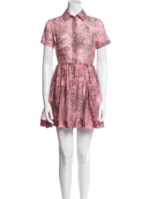 Christian Dior Graphic Print Mini Dress