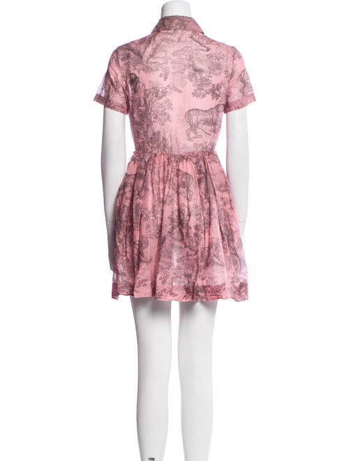 Christian Dior Graphic Print Mini Dress
