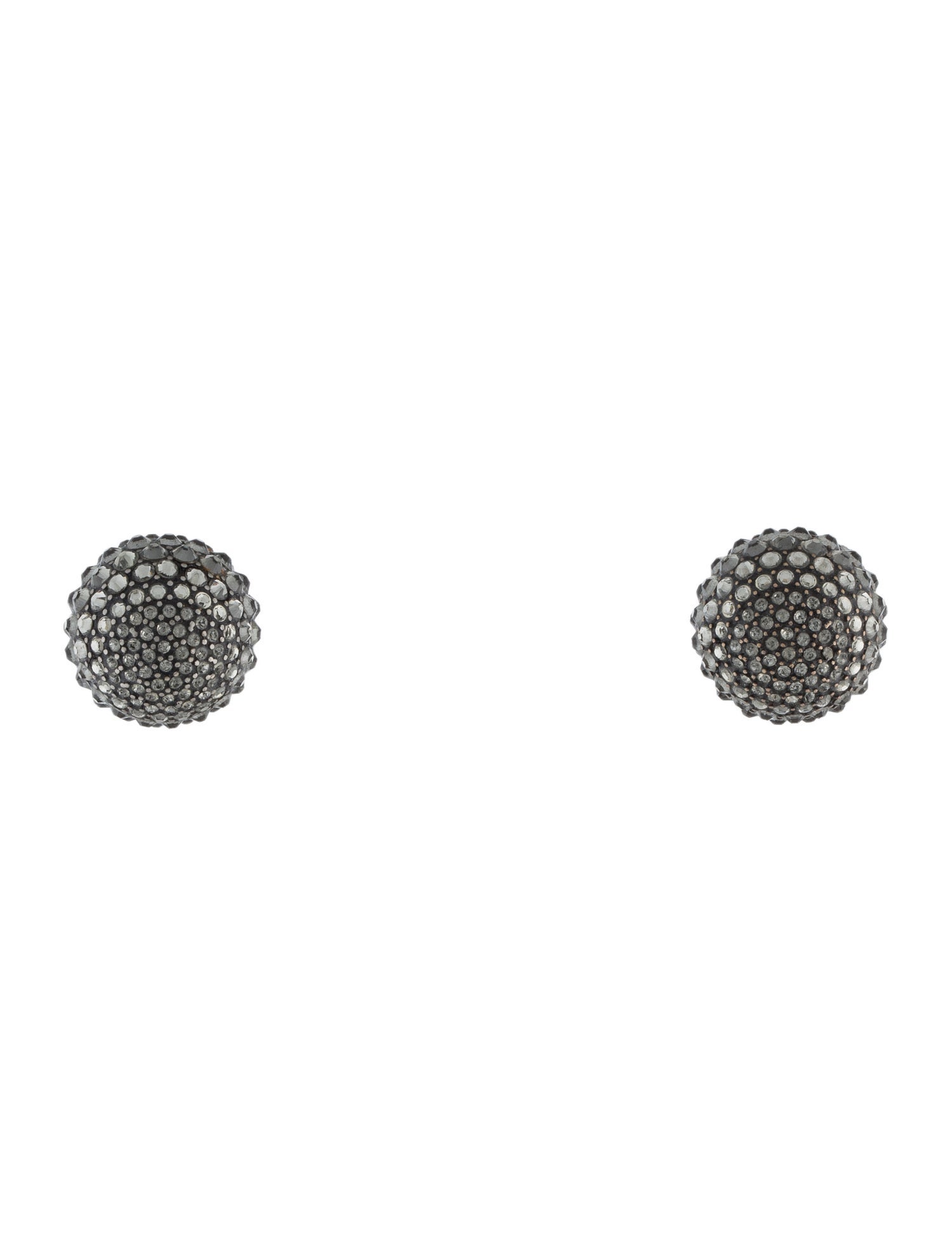 Christian Dior Crystal Tribales Stud Earrings