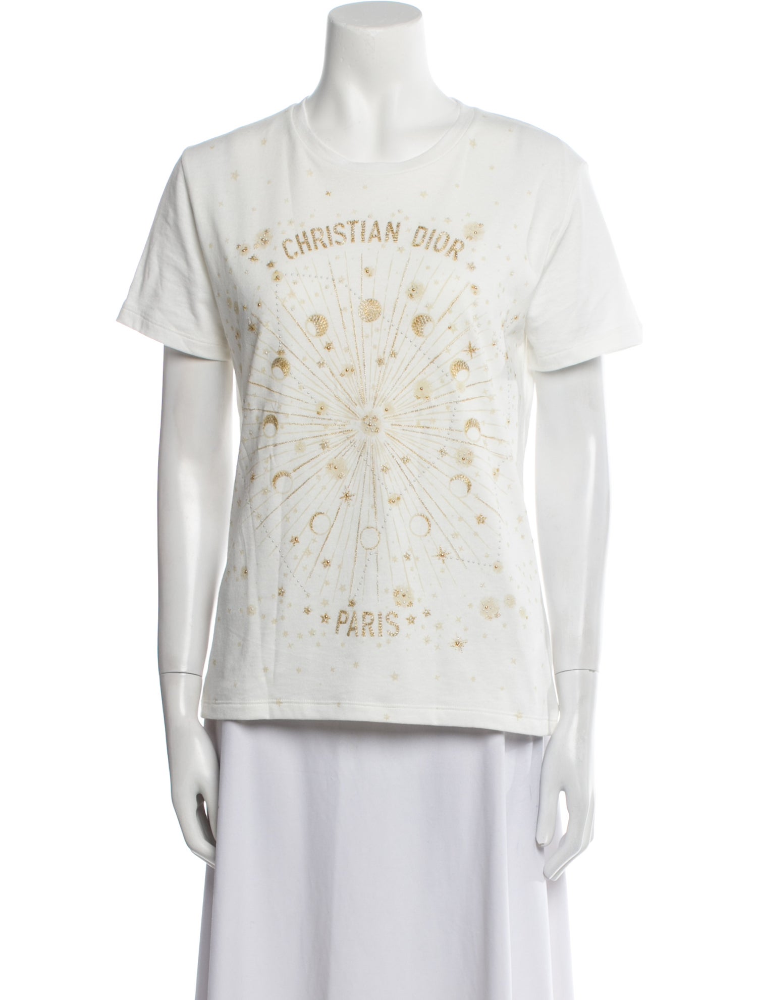 Christian Dior Graphic Print Crew Neck T-Shirt