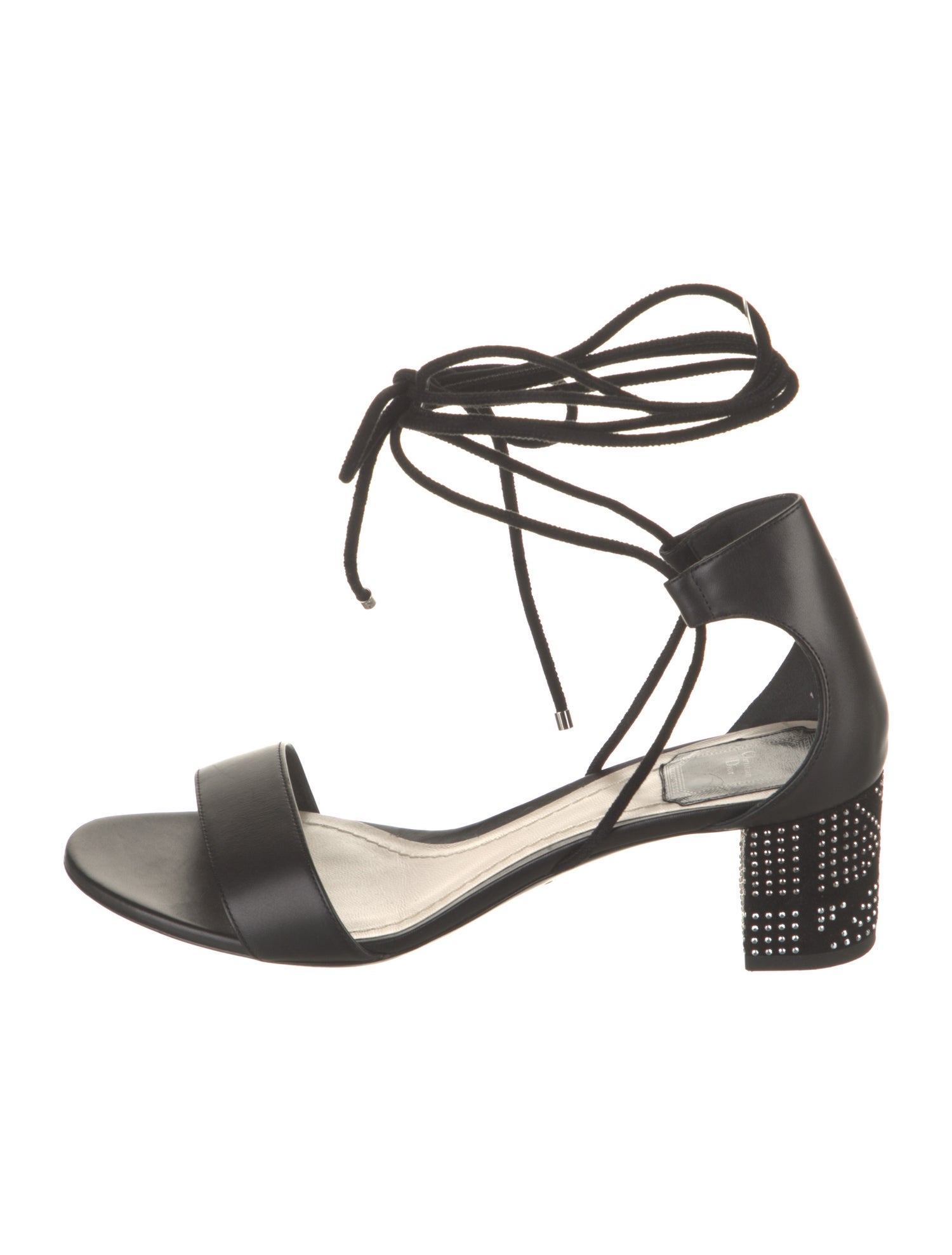 Christian Dior Leather Studded Accents Sandals