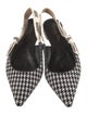 Christian Dior Printed Bow Accents Slingback Flats