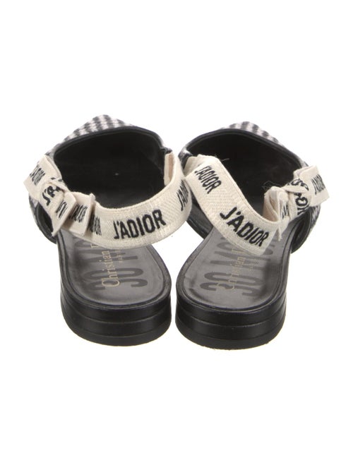 Christian Dior Printed Bow Accents Slingback Flats