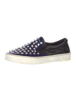 Leather Sequin Embellishments Espadrilles
