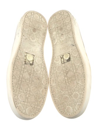 Christian Dior Leather Sequin Embellishments Espadrilles