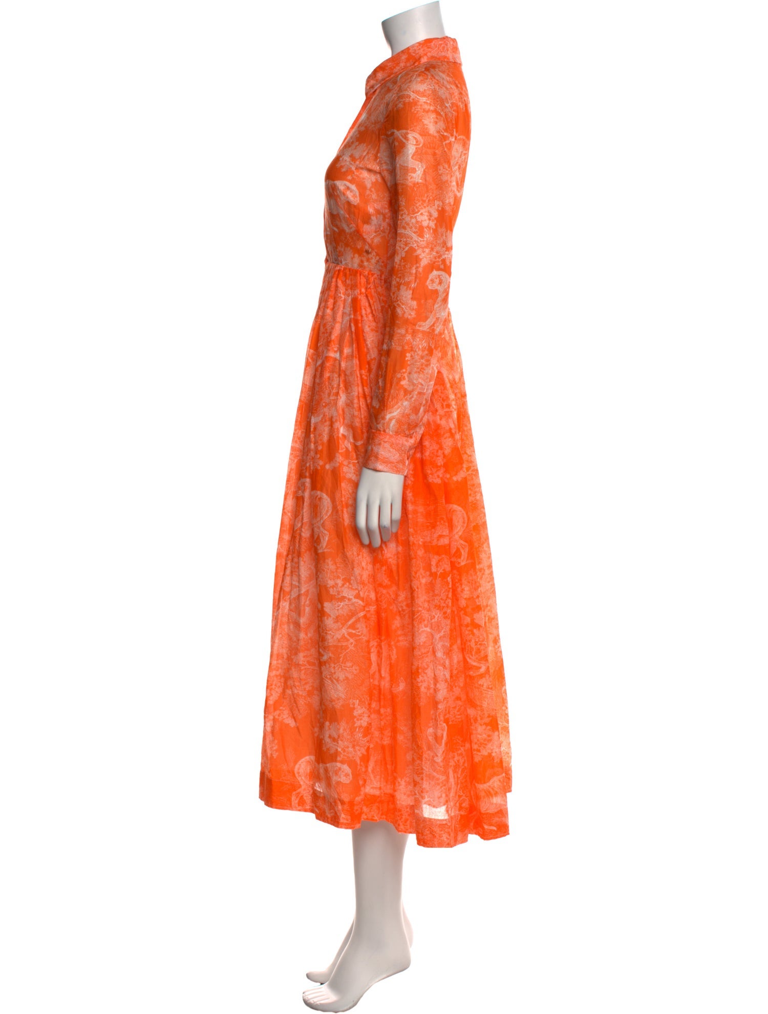 Christian Dior Paisley Print Knee-Length Dress