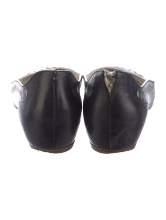 Christian Dior Leather Lasercut Accents Flats