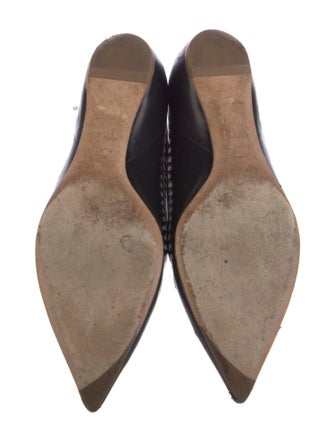 Christian Dior Leather Lasercut Accents Flats