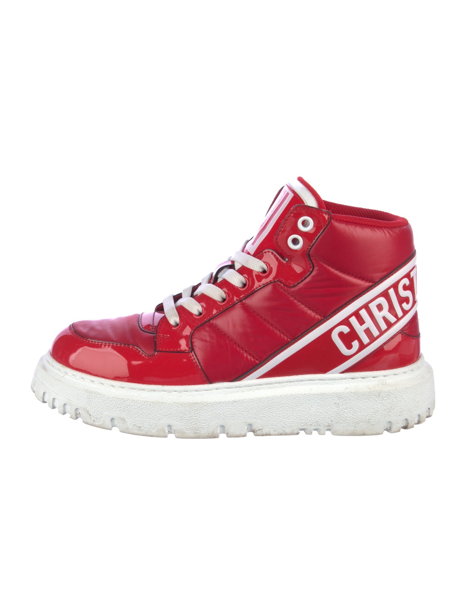 Christian Dior D-Player 'Quilted Nylon - Red' Sneakers