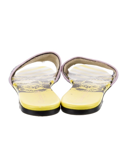 Christian Dior Canvas Printed Slides