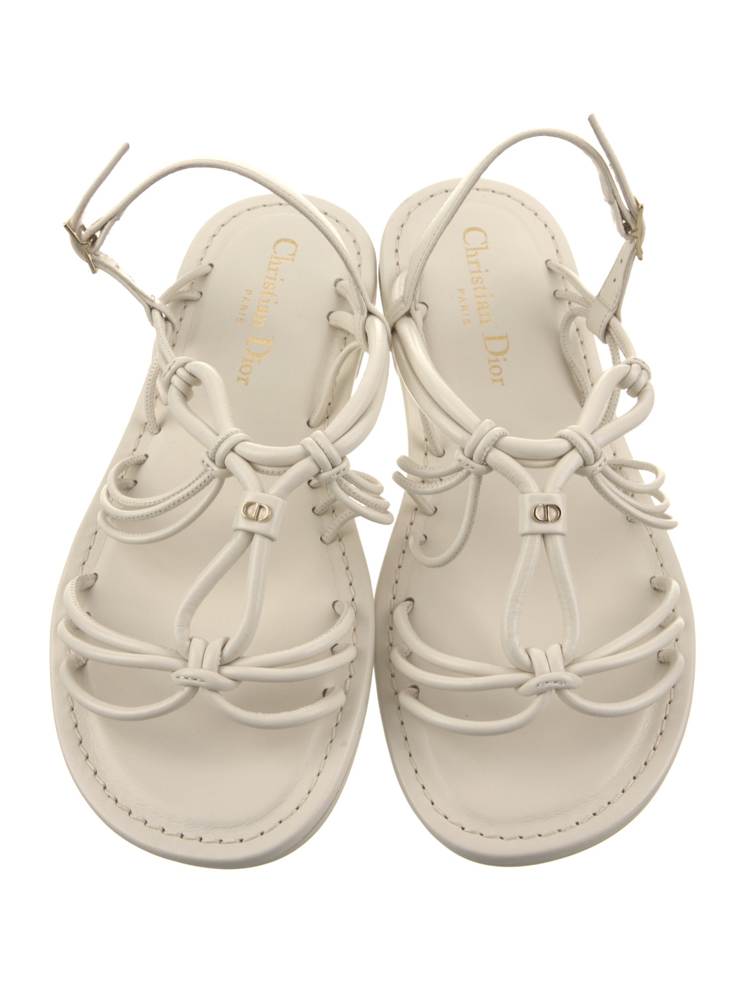 Christian Dior Leather Slingback Sandals