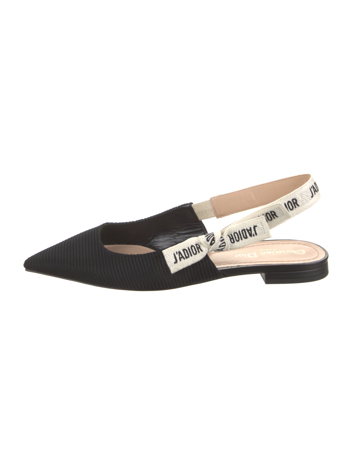 Christian Dior Bow Accents Slingback Flats