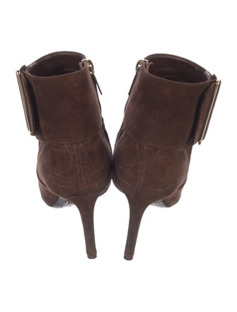 Christian Dior Cannage Pattern Suede Boots