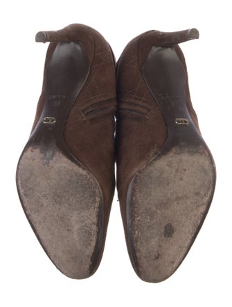 Christian Dior Cannage Pattern Suede Boots