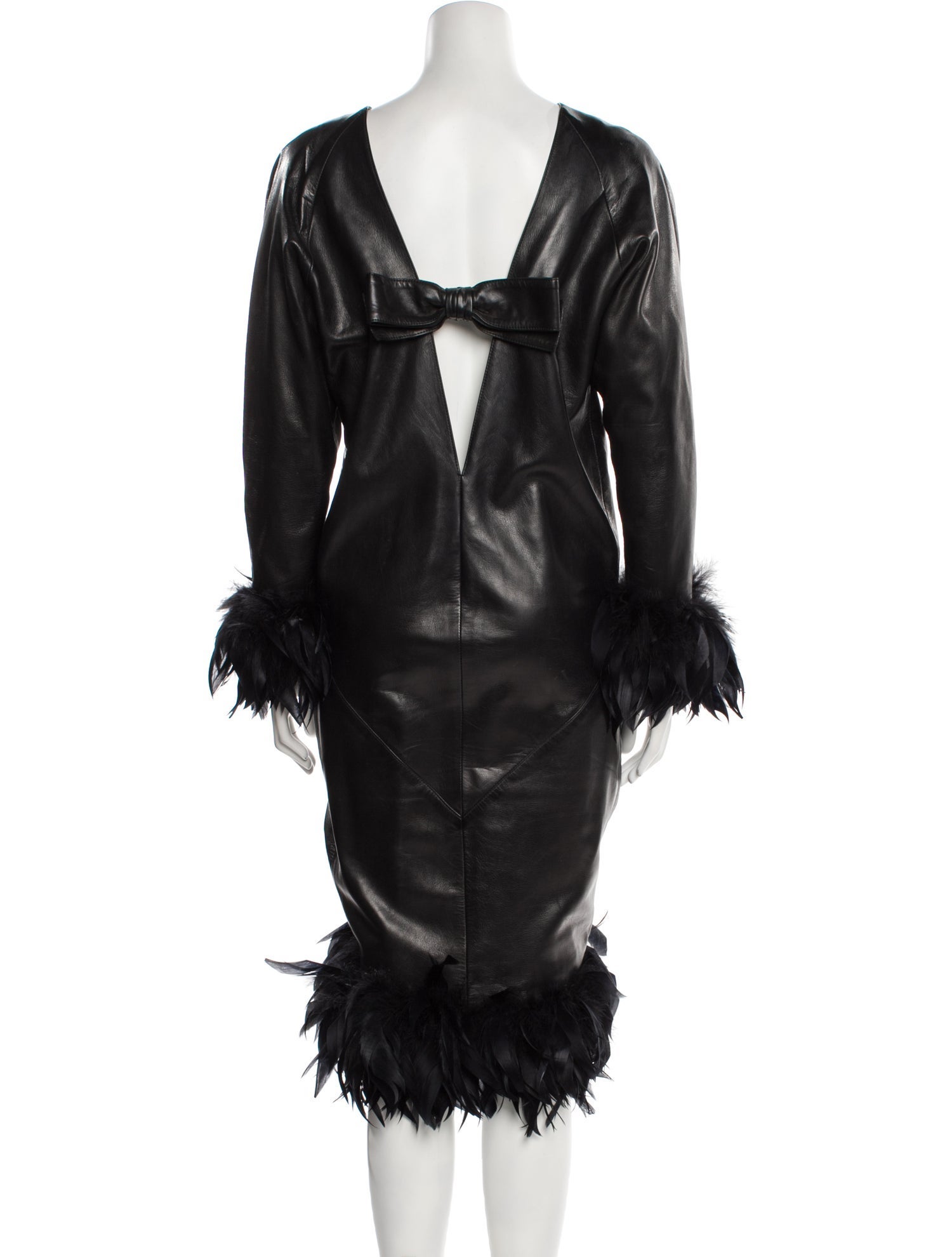 chinese dress ladies 2001 Christian Dior by Galliano Black Silk Leather-Strap Bias-Cut Gown main image 0