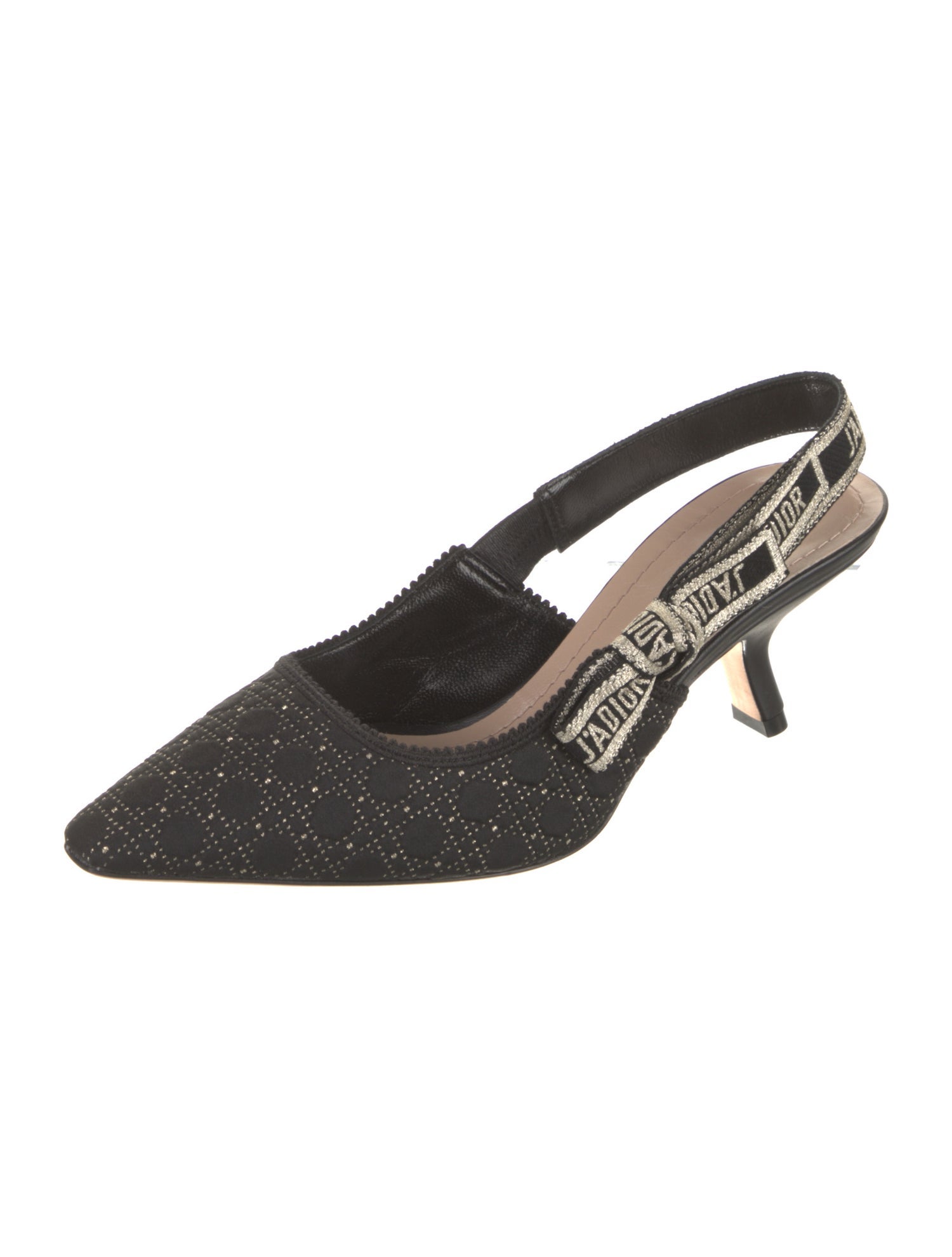 Christian Dior J'Adior Microcannage Neoprene Slingback Pumps