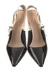 Christian Dior Patent Leather Printed Slingback Pumps