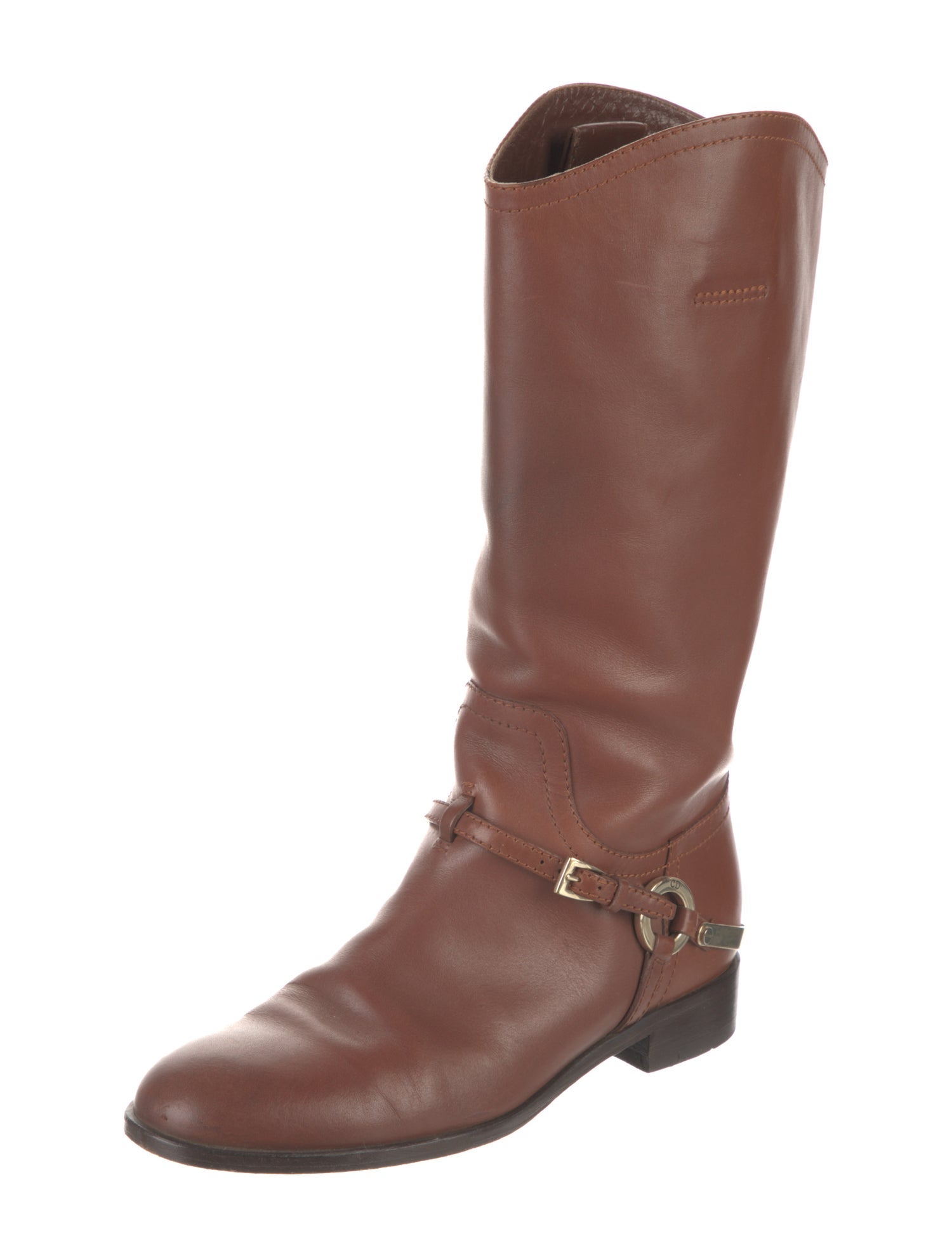 Christian Dior Leather Riding Boots