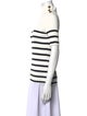 Christian Dior Striped Turtleneck Top