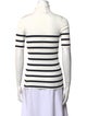 Christian Dior Striped Turtleneck Top