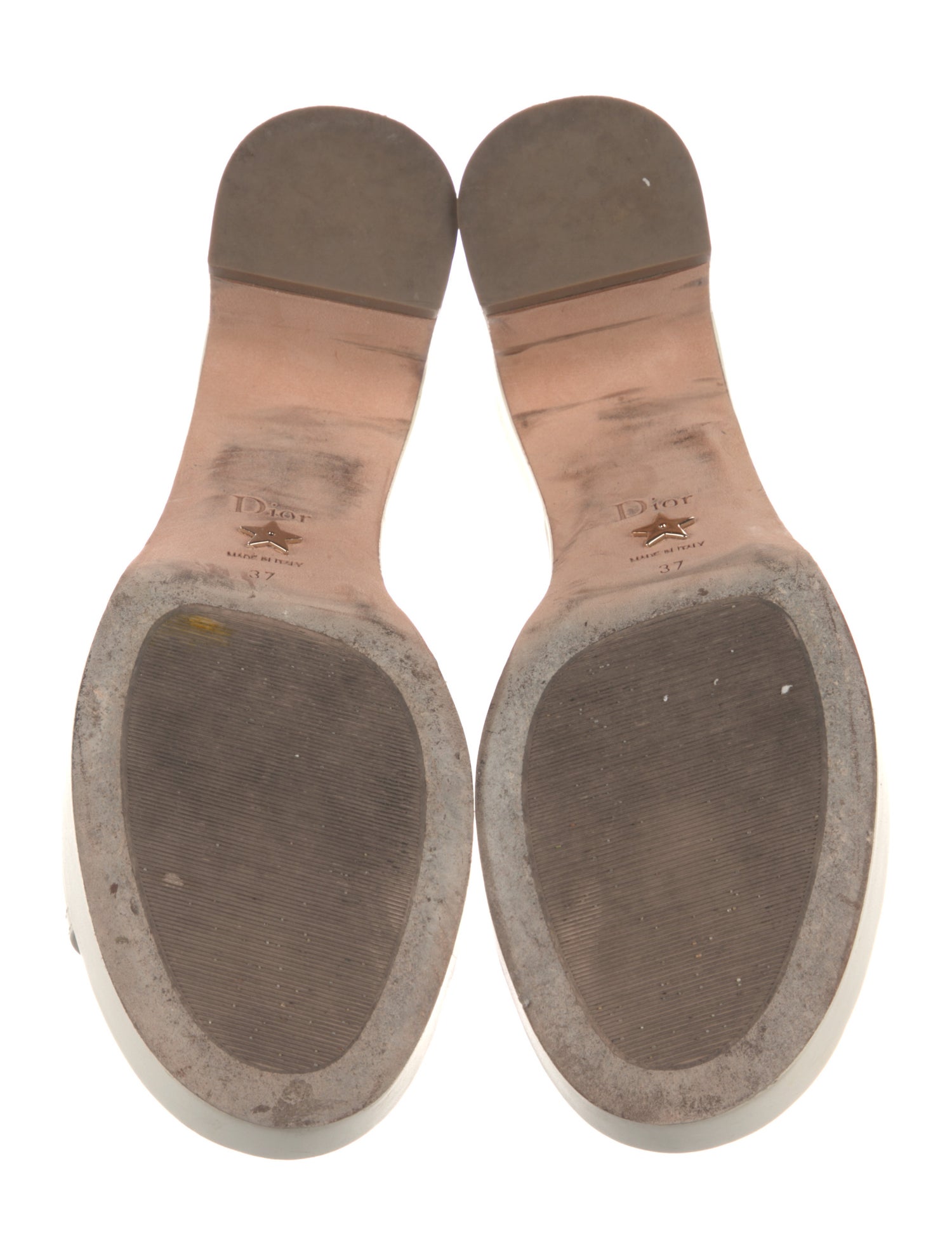 Christian Dior Leather Cutout Accent Slides