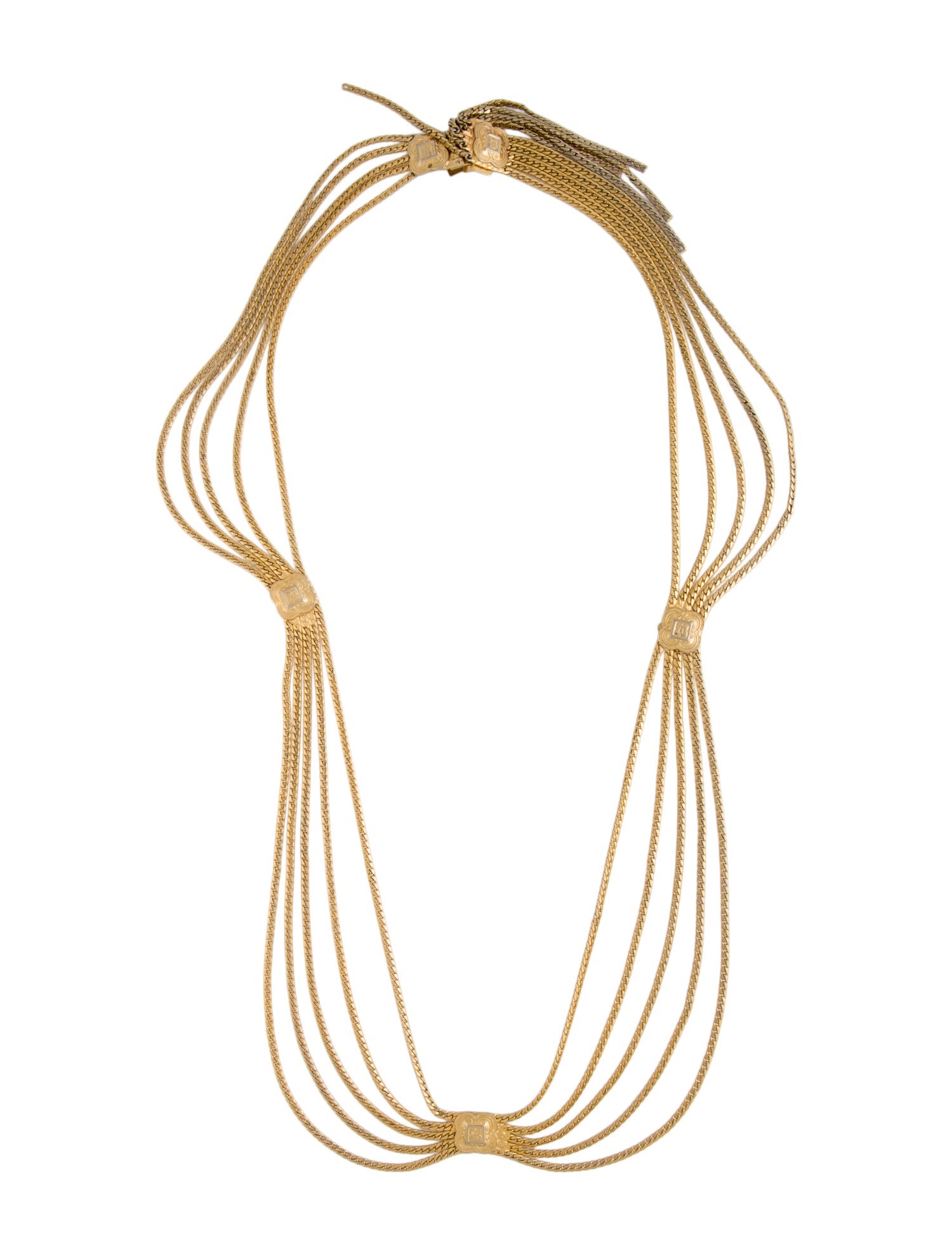 Christian Dior Vintage Multistrand Necklace