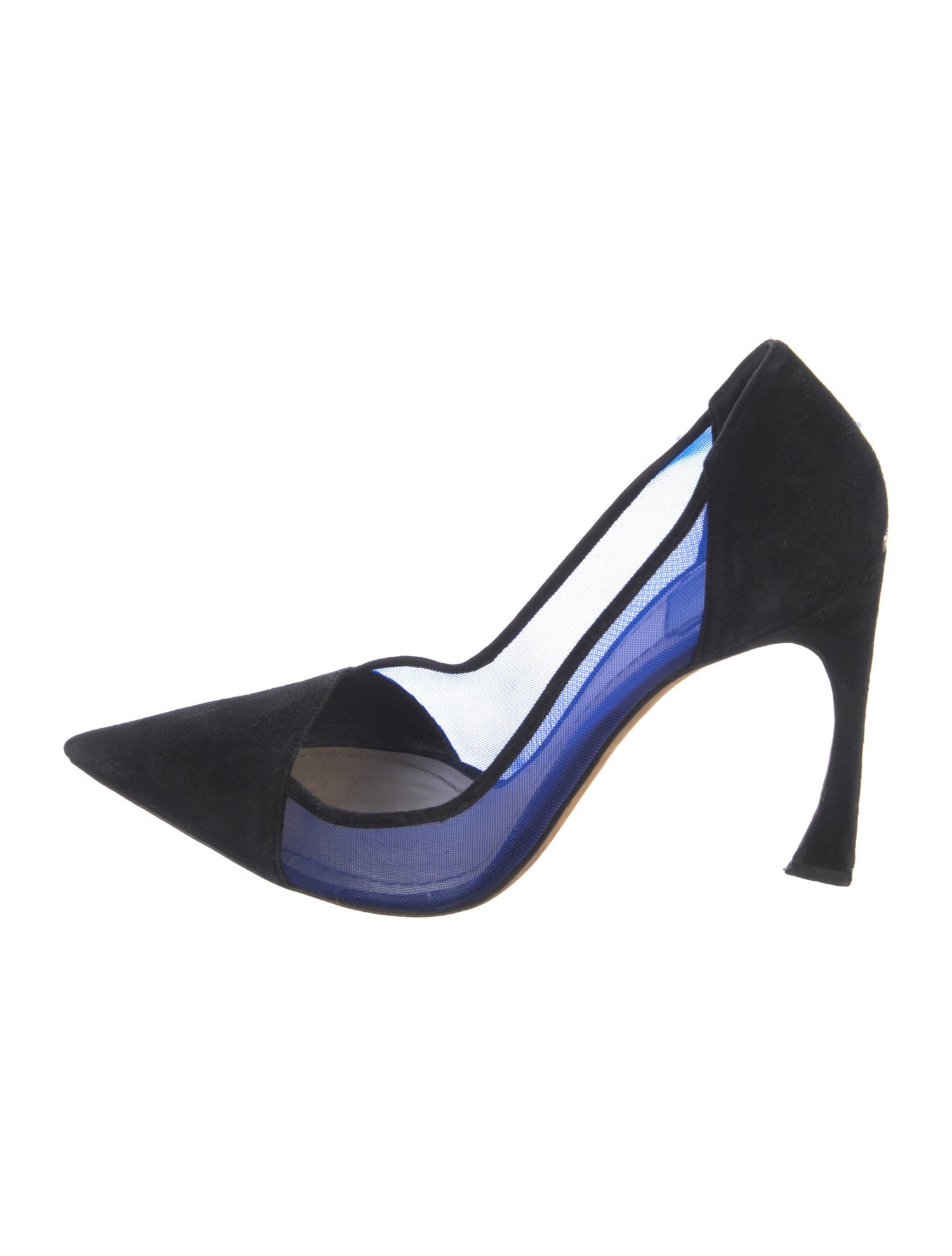 Christian Dior Suede Mesh Accents Pumps