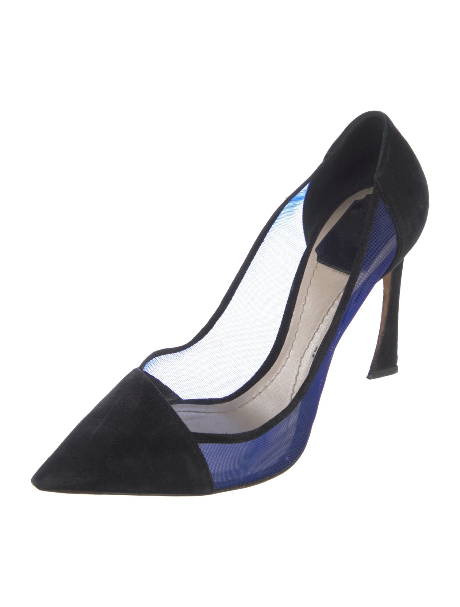 Christian Dior Suede Mesh Accents Pumps