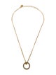 Christian Dior Crystal & Enamel Ring Pendant Necklace