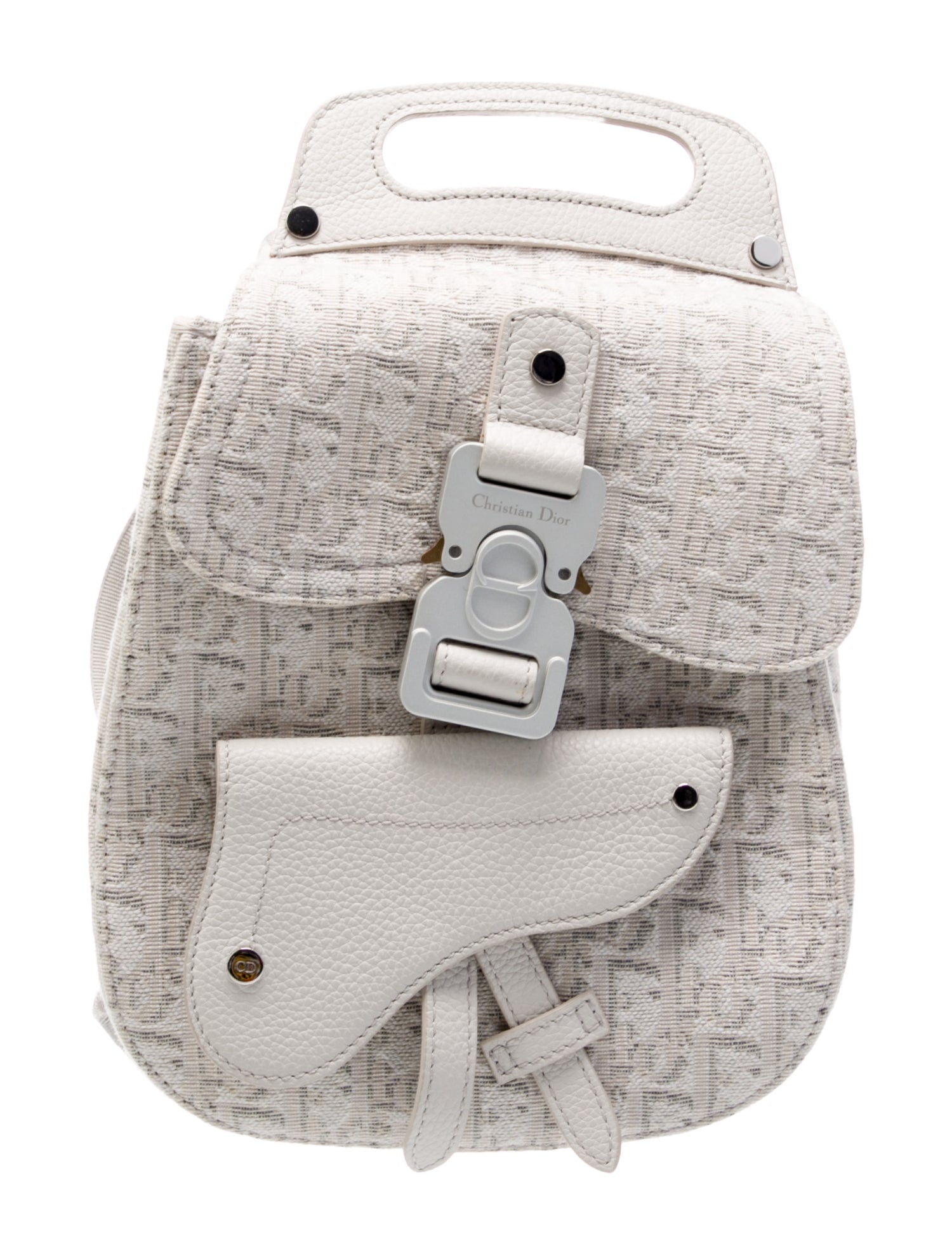 Christian Dior Leather Oblique Saddle Mini