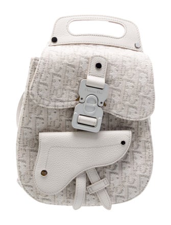 Christian Dior Leather Oblique Saddle Mini