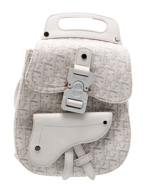 Christian Dior Leather Oblique Saddle Mini