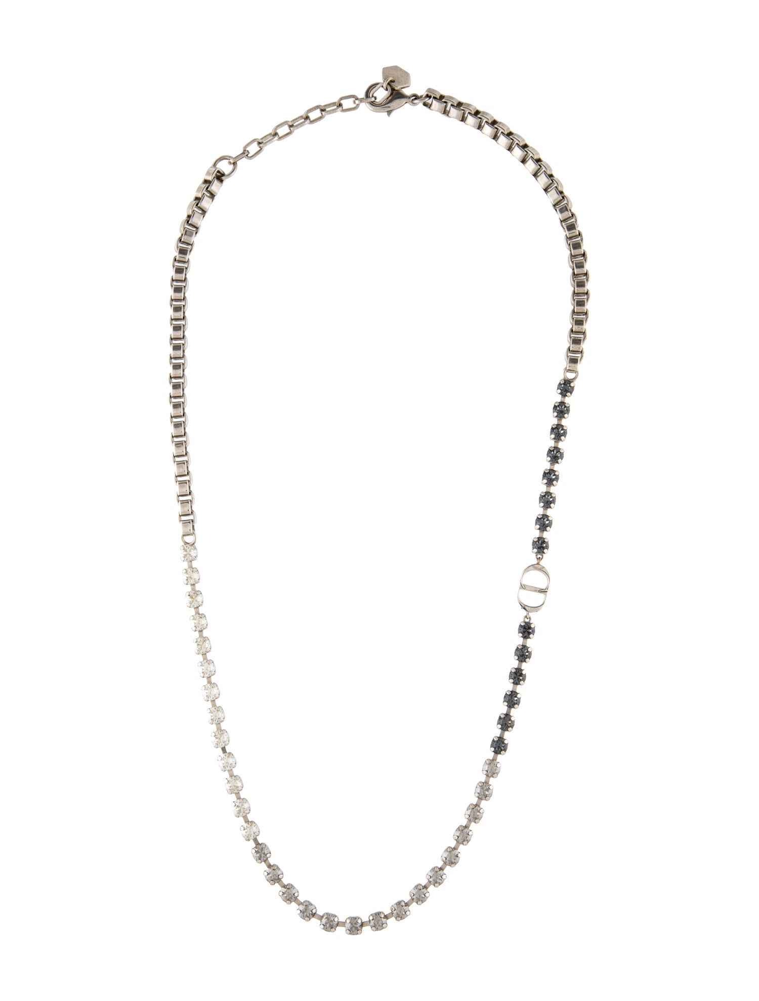 Christian Dior Crystal Chain Necklace