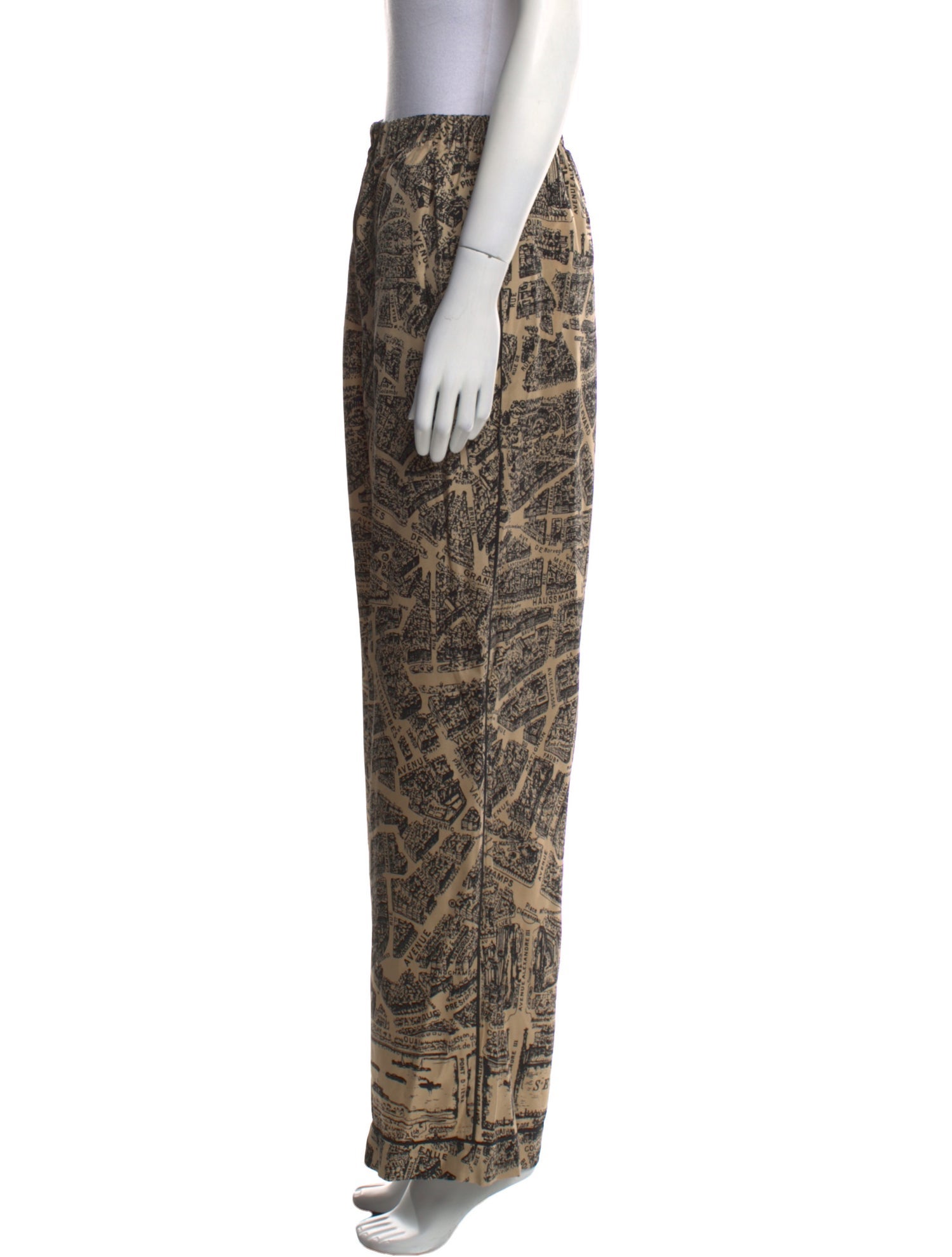 Christian Dior Silk Wide Leg Pants