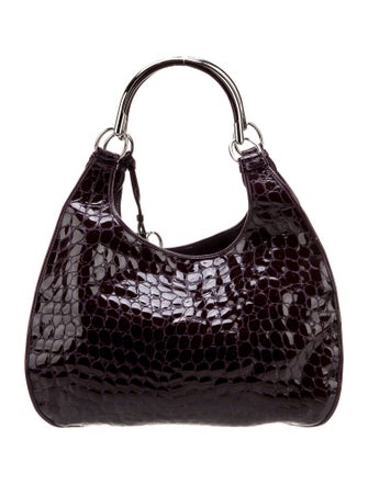 Christian Dior Patent Leather Top Handle Bag Mini