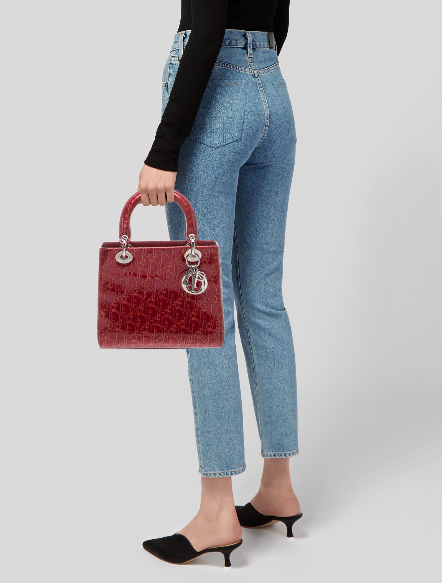 Christian Dior Oblique Jacquard Lady Dior Medium