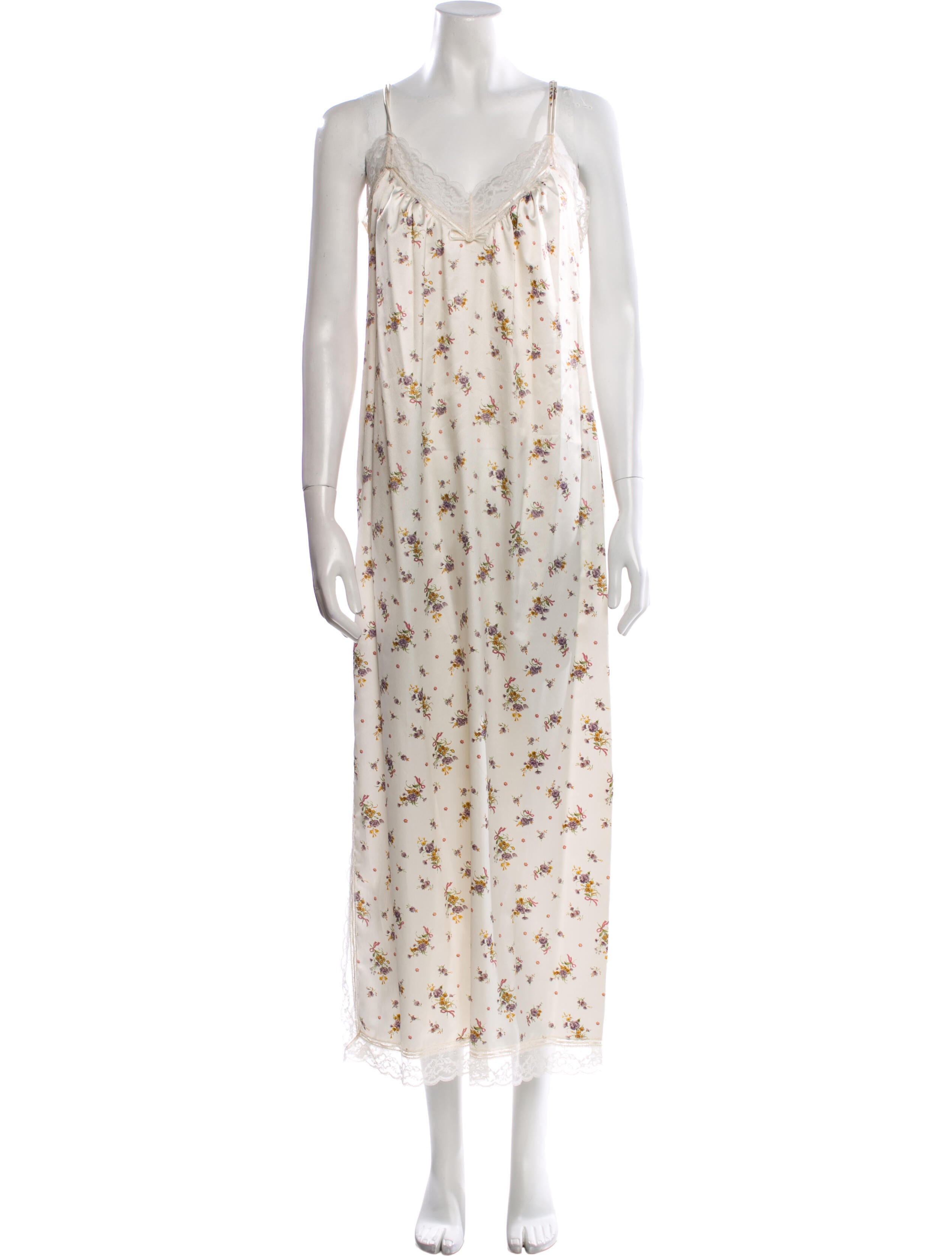 Christian Dior Floral Print Long Dress