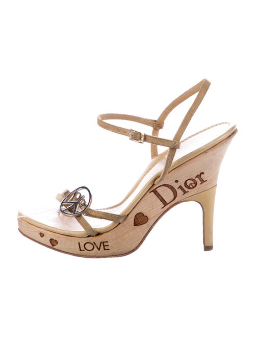 Christian Dior Suede Slingback Sandals