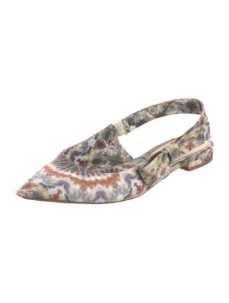 Christian Dior Printed Slingback Flats