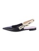 Christian Dior Leather Slingback Flats