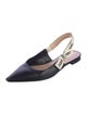 Christian Dior Leather Slingback Flats