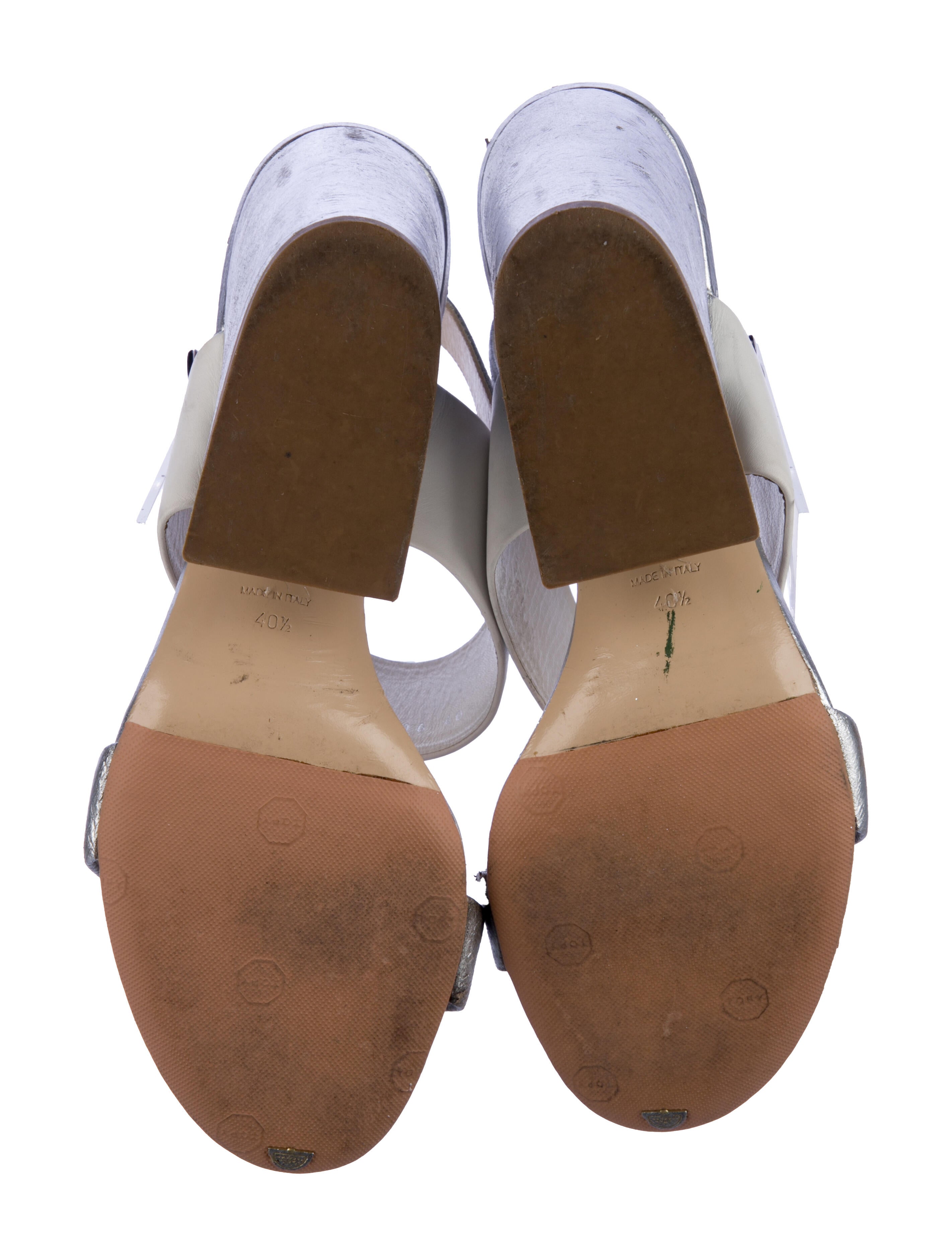 Christian Dior Leather Slingback Sandals