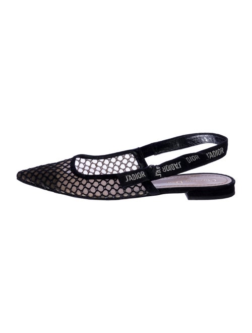 Christian Dior Mesh Mesh Accents Slingback Flats