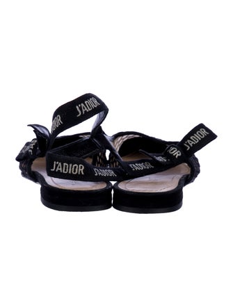 Christian Dior Mesh Mesh Accents Slingback Flats