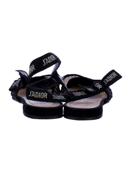 Christian Dior Mesh Mesh Accents Slingback Flats